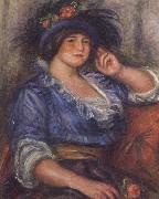 Pierre Renoir Young Girl with a Rose (Mme Colonna Romano) oil painting artist